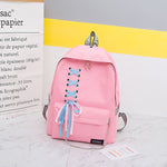 Load image into Gallery viewer, Chain Canvas female book bag backpack 5pcs/set schoolbag school bag travel pack fashion Tassel women teenage teenagers girl 2019
