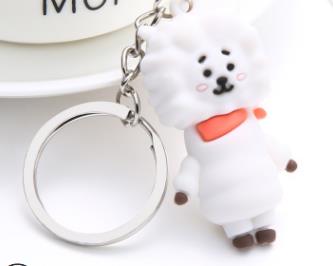 kpop keychain bangtan boys keychain key chain ring pendant jewelry accessories korean cartoon animals rabbit keychain fans gift