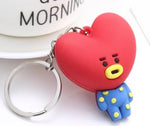 Load image into Gallery viewer, kpop keychain bangtan boys keychain key chain ring pendant jewelry accessories korean cartoon animals rabbit keychain fans gift
