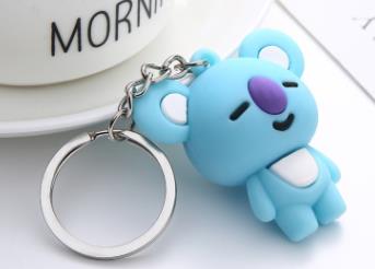 kpop keychain bangtan boys keychain key chain ring pendant jewelry accessories korean cartoon animals rabbit keychain fans gift