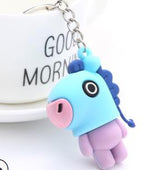 Load image into Gallery viewer, kpop keychain bangtan boys keychain key chain ring pendant jewelry accessories korean cartoon animals rabbit keychain fans gift
