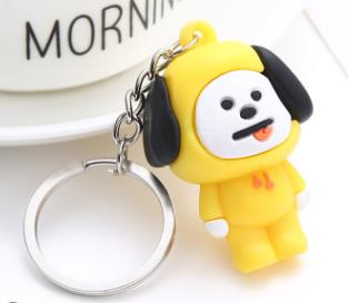kpop keychain bangtan boys keychain key chain ring pendant jewelry accessories korean cartoon animals rabbit keychain fans gift