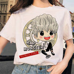 Load image into Gallery viewer, Summer 2020 new women's tee cartoon Bulletproof Boys BTS Style DIY Doll Adorable Korean-style Casual Slim Fit Crew neck T-shirt
