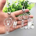 Load image into Gallery viewer, Fashion KPOP Keyring Transparent Acrylic Sheet Key Chain Bangtan Boys Tassel Pendant Keychain EXO Blackpink Accessories Jewelry
