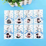 Load image into Gallery viewer, KPOP Keychain MAP OF THE SOUL : 7  Pendant Key Chains Acrylic Pendant Bangtan Boys Members Birth Date Key Rings Accessories
