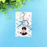 Load image into Gallery viewer, KPOP Keychain MAP OF THE SOUL : 7  Pendant Key Chains Acrylic Pendant Bangtan Boys Members Birth Date Key Rings Accessories

