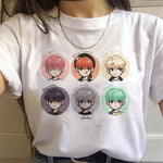 Load image into Gallery viewer, Summer 2020 new women's tee cartoon Bulletproof Boys BTS Style DIY Doll Adorable Korean-style Casual Slim Fit Crew neck T-shirt

