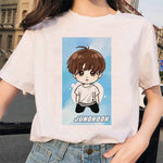 Load image into Gallery viewer, Harajuku JIN SUGA J HOPE JIMIN V JUNGKOOK t-shirt bangtan boys t shirt women korean style Oversized kpop tshirt female ulzzang
