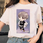 Load image into Gallery viewer, Harajuku JIN SUGA J HOPE JIMIN V JUNGKOOK t-shirt bangtan boys t shirt women korean style Oversized kpop tshirt female ulzzang
