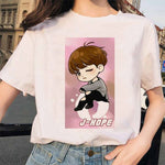 Load image into Gallery viewer, Harajuku JIN SUGA J HOPE JIMIN V JUNGKOOK t-shirt bangtan boys t shirt women korean style Oversized kpop tshirt female ulzzang
