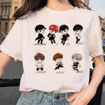Load image into Gallery viewer, Harajuku JIN SUGA J HOPE JIMIN V JUNGKOOK t-shirt bangtan boys t shirt women korean style Oversized kpop tshirt female ulzzang
