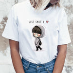 Load image into Gallery viewer, Harajuku JIN SUGA J HOPE JIMIN V JUNGKOOK t-shirt bangtan boys t shirt women korean style Oversized kpop tshirt female ulzzang
