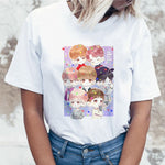 Load image into Gallery viewer, Harajuku JIN SUGA J HOPE JIMIN V JUNGKOOK t-shirt bangtan boys t shirt women korean style Oversized kpop tshirt female ulzzang
