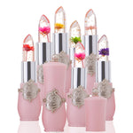 Load image into Gallery viewer, Creative Jelly Flower Lipstick Long-lasting Moisturizing Lipstick Makeup Temperature Color Change Lip Balm TSLM1
