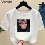 Load image into Gallery viewer, Kpop ATEEZ Print Casual T-shirts Women and Men Clothes White Summer Tops Short Sleeve Kpops T-Shirts for Fans
