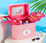Load image into Gallery viewer, Fashion Cute Cosmetic Bag Cartoon Duck Makeup bag Large Capacity Make Up Box Portable Beauty bag Case Korean style makeup pouch
