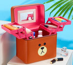 Load image into Gallery viewer, Fashion Cute Cosmetic Bag Cartoon Duck Makeup bag Large Capacity Make Up Box Portable Beauty bag Case Korean style makeup pouch
