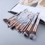 Load image into Gallery viewer, FLD5/15Pcs Makeup Brushes Tool Set Cosmetic Powder Eye Shadow Foundation Blush Blending Beauty Make Up Brush Maquiagem
