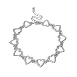 Load image into Gallery viewer, Ingemark Korean Sweet Love Heart Choker Necklace Statement Girlfriend Gift Cute Silver Color Necklace Jewelry Collier Femme 2020

