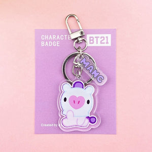 Cute Cartoon Doll Keychain Bags Chain For Women Men Acrylic Charm Characters Kpop Pendant Keyrings Accessories Creative Jewelry