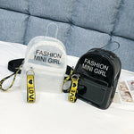 Load image into Gallery viewer, Fashion Clear Transparent Backpack Stadium Security School Book Bag Travel Travel Hot Ladies Girls Candy Color Mini Backpacks
