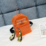 Load image into Gallery viewer, Fashion Clear Transparent Backpack Stadium Security School Book Bag Travel Travel Hot Ladies Girls Candy Color Mini Backpacks
