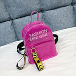 Load image into Gallery viewer, Fashion Clear Transparent Backpack Stadium Security School Book Bag Travel Travel Hot Ladies Girls Candy Color Mini Backpacks

