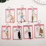 Load image into Gallery viewer, Kpop Bangtan Boys Keychain Handsome Members Key Chains for Women Men Jewelry Fashion Acrylic Key Ring Pendant Accessories
