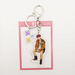 Load image into Gallery viewer, Kpop Bangtan Boys Keychain Handsome Members Key Chains for Women Men Jewelry Fashion Acrylic Key Ring Pendant Accessories
