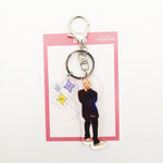 Load image into Gallery viewer, Kpop Bangtan Boys Keychain Handsome Members Key Chains for Women Men Jewelry Fashion Acrylic Key Ring Pendant Accessories
