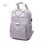 Load image into Gallery viewer, Waterproof Laptop Backpack Female Pink Backpack USB Charge 14 15 Inch Back Pack Computer Bag  Oxford Cloth School Bag For Teens

