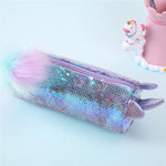 Load image into Gallery viewer, Cute Unicorn School Pencil Case for Girls Boys Pencilcase Sequin Pen Box Large Cartridge Big Pencase Bag Stationery Supplies Kit

