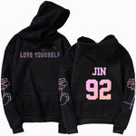 Load image into Gallery viewer, 2019 KPOP hoodies Number letter Bangtan Boys hoody Love Self Key  Jung Kook V SUGA JIMIN JHOPE RM  harajuku kpop hoody top
