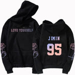 Load image into Gallery viewer, 2019 KPOP hoodies Number letter Bangtan Boys hoody Love Self Key  Jung Kook V SUGA JIMIN JHOPE RM  harajuku kpop hoody top
