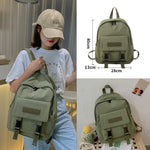 Load image into Gallery viewer, New Casual Bags Women Backpack Solid Color Women Shoulder Bag Fashion School Bag For Teenage Girl Children Backpacks Travel Bag
