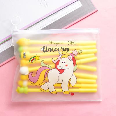 10Pcs/Set Gel Pen Unicorn Pen Stationery Kawaii School Supplies Gel Ink Pen School Stationery Office Suppliers Pen Kids Gifts