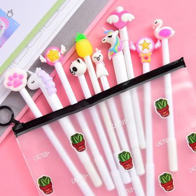 10Pcs/Set Gel Pen Unicorn Pen Stationery Kawaii School Supplies Gel Ink Pen School Stationery Office Suppliers Pen Kids Gifts