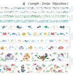 Load image into Gallery viewer, Mr Paper 26 Designs 10pcs/box Cute Cartoon Animals Washi Tapes Scrapbooking DIY Deco Creative Japanese Kawaii Masking Tapes

