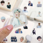 Load image into Gallery viewer, 39Pcs Korean Kpop Star BTS JIMIN SUGA V Hand Account Stickers for Laptop Skateboard Luggage Notebook Decals Fans Collection Toys
