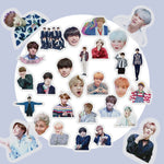 Load image into Gallery viewer, 39Pcs Korean Kpop Star BTS JIMIN SUGA V Hand Account Stickers for Laptop Skateboard Luggage Notebook Decals Fans Collection Toys
