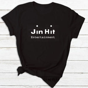 JinHit Entertainment Unisex Kpop T-Shirt Women Fashion Cotton Short Sleeve Tshirt Feminina Letter Printed Women's T-shirts