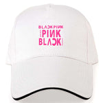 Load image into Gallery viewer, New Fashion Kpop Rose Cap BlackPink Black Pink Baseball Cap LISA JISOO JENNIE Snapback Hip Hop Dad Cap Hats Men/Women Summer Hat
