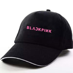 Load image into Gallery viewer, New Fashion Kpop Rose Cap BlackPink Black Pink Baseball Cap LISA JISOO JENNIE Snapback Hip Hop Dad Cap Hats Men/Women Summer Hat
