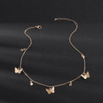 Load image into Gallery viewer, SUMENG New Fashion Small Animal Butterfly Stars Chain Necklaces Gold Silver Color Clavicle Chain Necklaces For Women Jewelry
