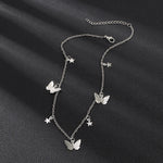 Load image into Gallery viewer, SUMENG New Fashion Small Animal Butterfly Stars Chain Necklaces Gold Silver Color Clavicle Chain Necklaces For Women Jewelry
