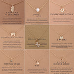 Load image into Gallery viewer, New Trendy Alloy Cute Elegant Sun Love Star Leaves Clover Unicorn Luck Pendant Necklaces for Women Fashion Accessories Jewelry
