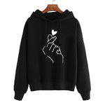 Load image into Gallery viewer, Women Sweatshirt And Hoody Ladies Hooded Love Printed Casual Pullovers Girls Long Sleeve Spring Autumn Winter Striped Plus Size
