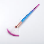 Load image into Gallery viewer, FLD  Professional Makeup Brush Diamond  Face Fan Powder Brush High Quality Makeup Tool Blush Kit

