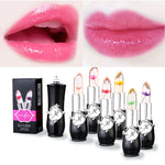 Load image into Gallery viewer, Waterproof Lip Stick Moisturizer Long-lasting Lipstick Transparent Jelly Flower Makeup Temperature Changed Color Lip Pink TSLM1
