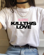 Load image into Gallery viewer, Multiple K-pop Blackpink Ateez T Shirt Women TXT Twice Tshirt Kpop Boy with Luv Tees T-shirt Female Nct127
